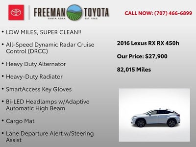 2016 Lexus RX 450h AWD 4dr
