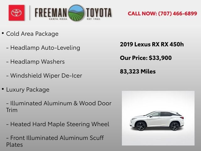 2019 Lexus RX RX 450h AWD
