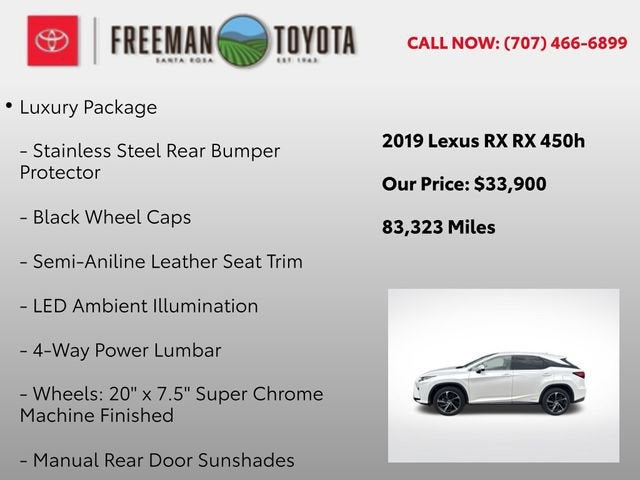 2019 Lexus RX RX 450h AWD