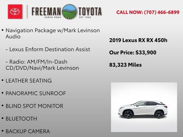 2019 Lexus RX RX 450h AWD