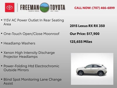 2015 Lexus RX 350 AWD 4dr F Sport