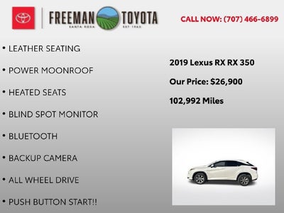 2019 Lexus RX RX 350 AWD