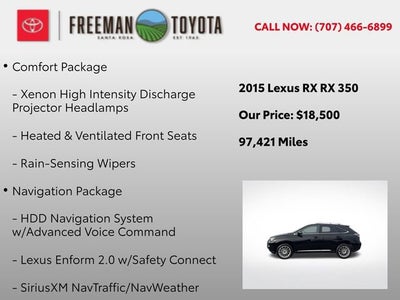 2015 Lexus RX 350 FWD 4dr