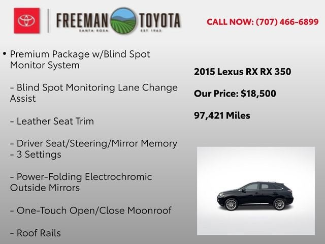 2015 Lexus RX 350 FWD 4dr