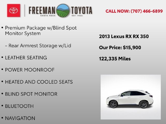 2013 Lexus RX 350 FWD 4dr