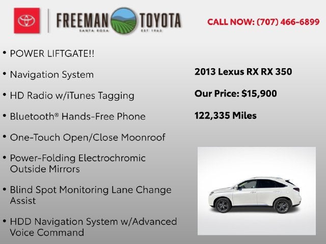 2013 Lexus RX 350 FWD 4dr