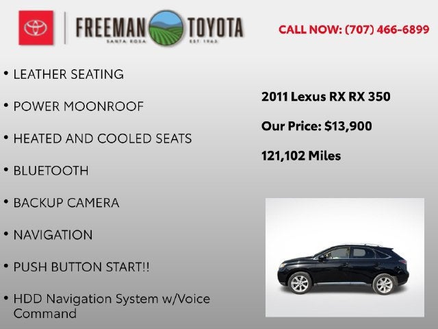2011 Lexus RX 350 FWD 4dr
