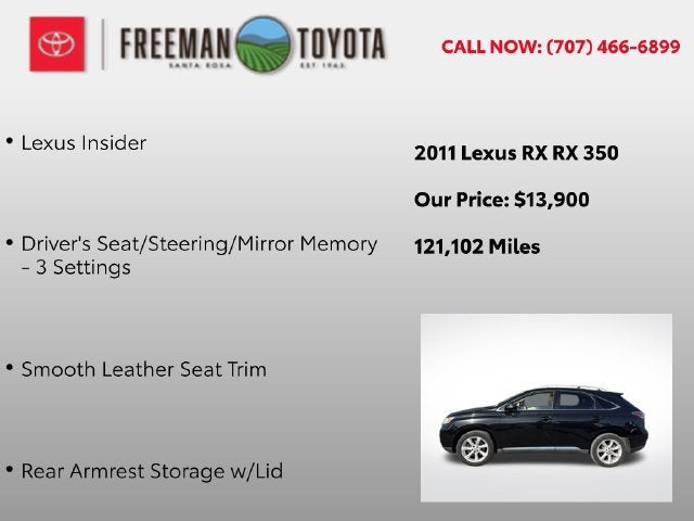 2011 Lexus RX 350 FWD 4dr