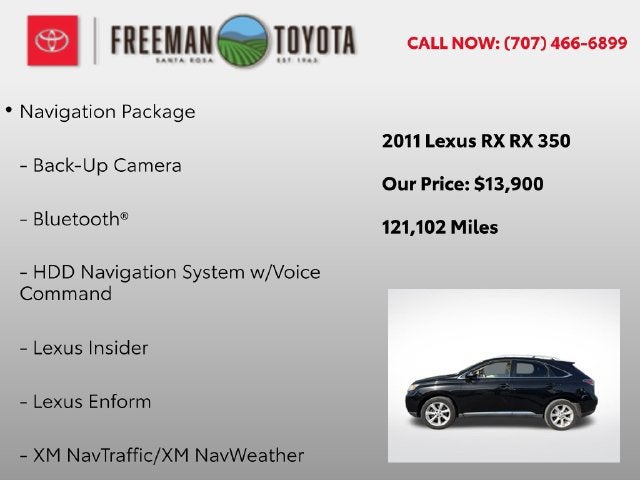 2011 Lexus RX 350 FWD 4dr