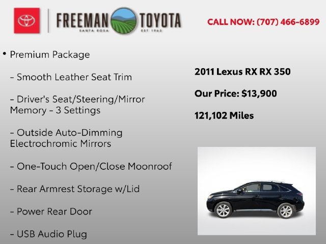 2011 Lexus RX 350 FWD 4dr