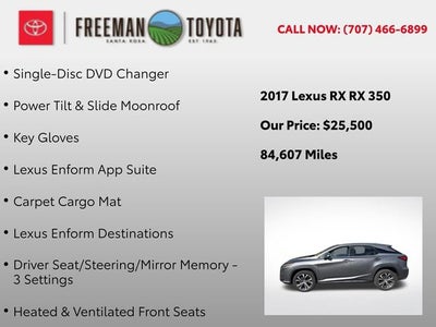 2017 Lexus RX RX 350 FWD