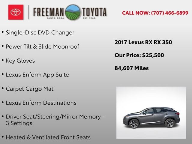 2017 Lexus RX RX 350 FWD