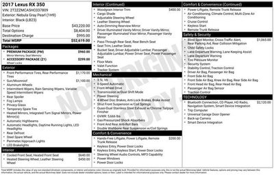 2017 Lexus RX RX 350 FWD