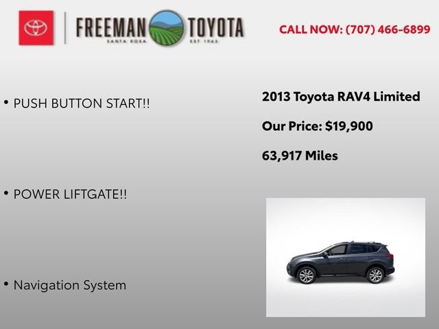2013 Toyota RAV4 AWD 4dr Limited