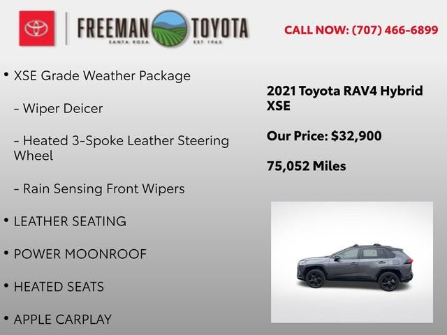 2021 Toyota RAV4 Hybrid XSE AWD