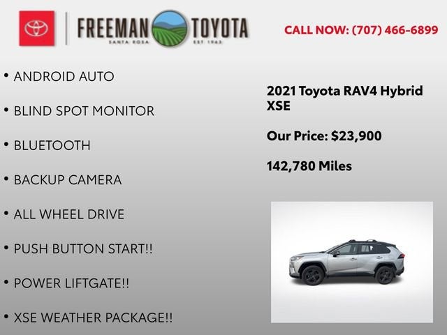 2021 Toyota RAV4 Hybrid XSE AWD