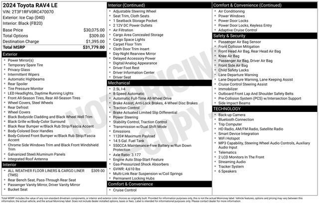 2024 Toyota RAV4 LE AWD