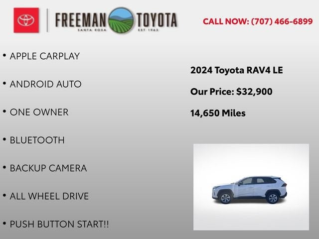 2024 Toyota RAV4 LE AWD