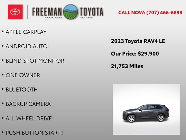 2023 Toyota RAV4 LE AWD