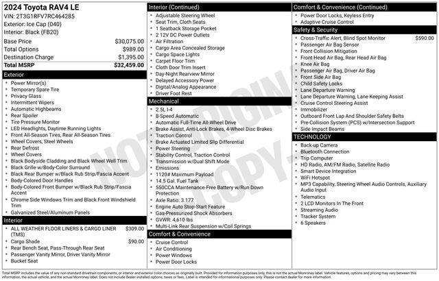 2024 Toyota RAV4 LE AWD