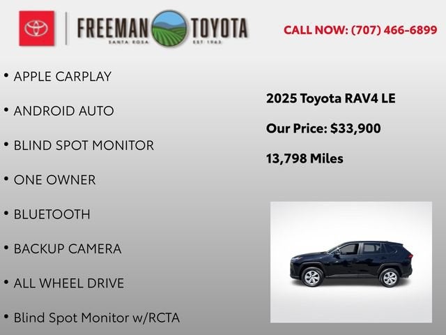 2025 Toyota RAV4 LE AWD