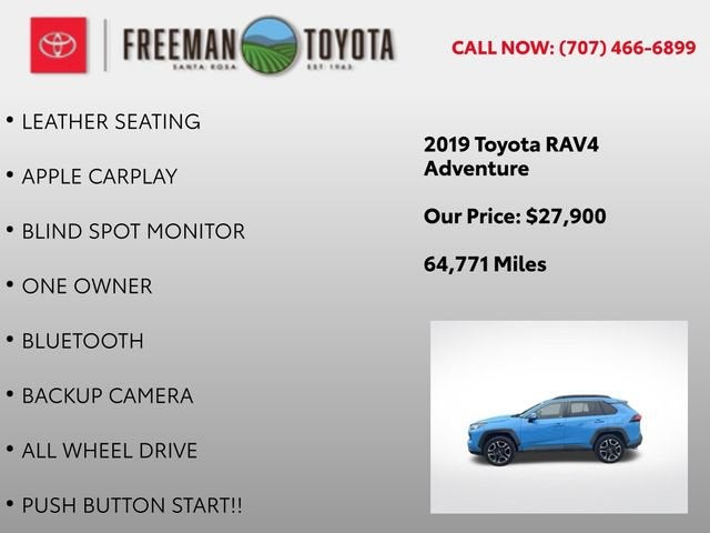 2019 Toyota RAV4 Adventure AWD