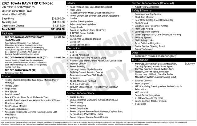 2021 Toyota RAV4 TRD Off Road AWD