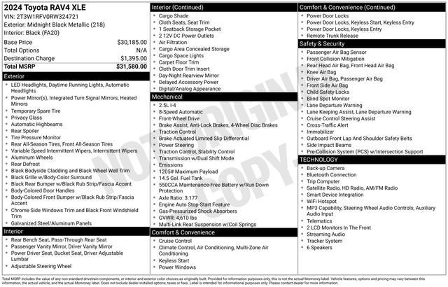 2024 Toyota RAV4 XLE FWD