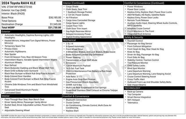 2024 Toyota RAV4 XLE FWD