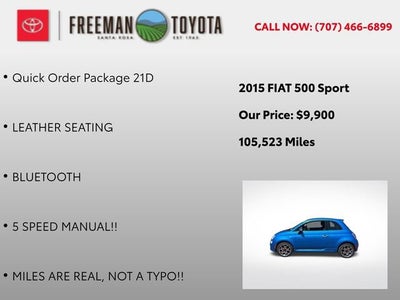 2015 FIAT 500 2dr HB Sport