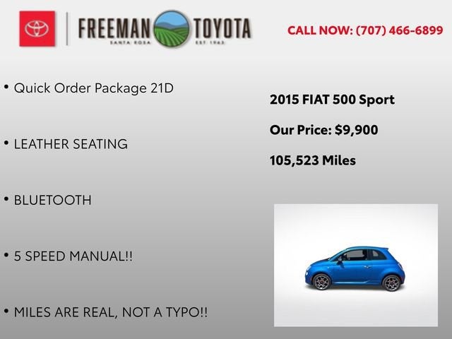 2015 FIAT 500 2dr HB Sport