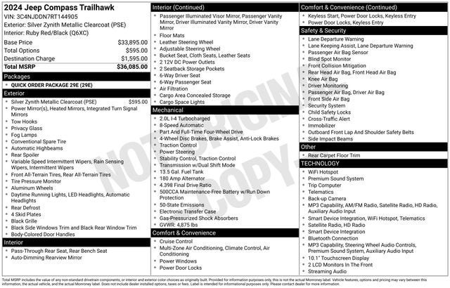 2024 Jeep Compass Trailhawk 4x4