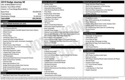 2019 Dodge Journey SE FWD