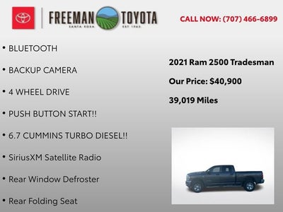 2021 RAM 2500 Tradesman 4x4 Crew Cab 6'4 Box