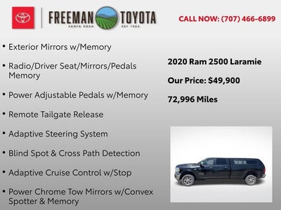 2020 RAM 2500 Laramie 4x4 Crew Cab 8' Box