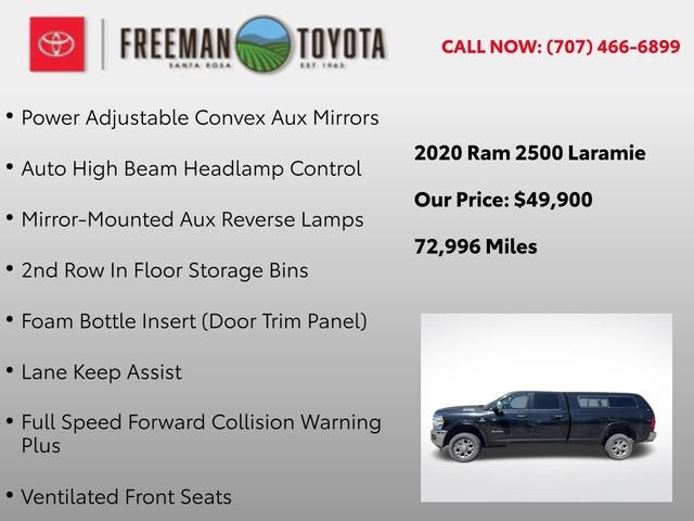 2020 RAM 2500 Laramie 4x4 Crew Cab 8' Box