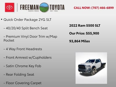 2022 RAM 5500 Chassis Cab SLT 4x4 Crew Cab 84 CA 197.4 WB