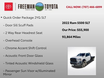 2022 RAM 5500 Chassis Cab SLT 4x4 Crew Cab 84 CA 197.4 WB