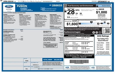 2016 Ford Fusion 4dr Sdn SE FWD