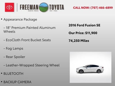 2016 Ford Fusion 4dr Sdn SE FWD