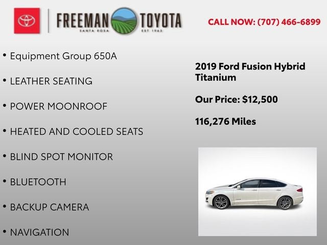 2019 Ford Fusion Hybrid Titanium FWD