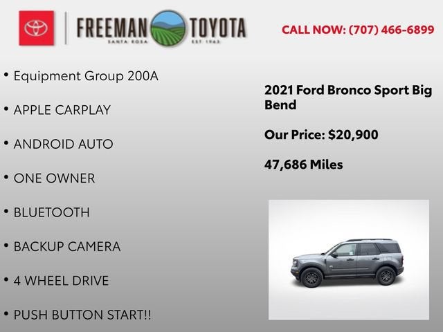 2021 Ford Bronco Sport Big Bend 4x4