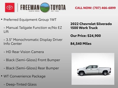 2022 Chevrolet Silverado 1500 2WD Crew Cab 157 Work Truck