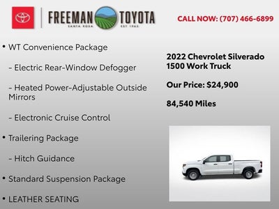 2022 Chevrolet Silverado 1500 2WD Crew Cab 157 Work Truck