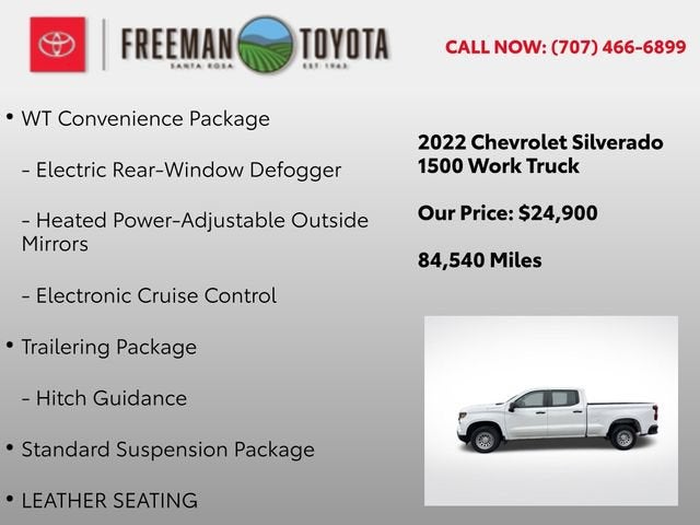 2022 Chevrolet Silverado 1500 2WD Crew Cab 157 Work Truck