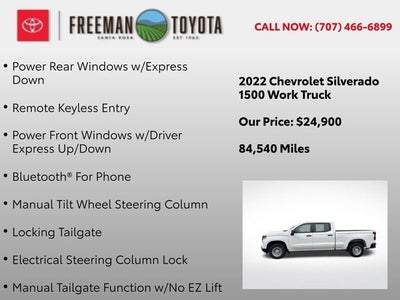 2022 Chevrolet Silverado 1500 2WD Crew Cab 157 Work Truck