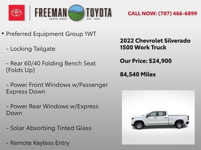 2022 Chevrolet Silverado 1500 2WD Crew Cab 157 Work Truck