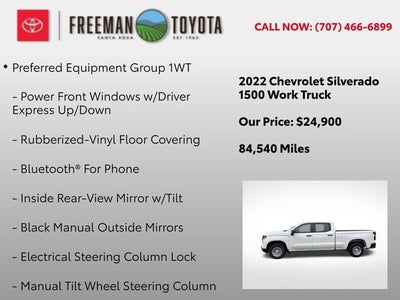 2022 Chevrolet Silverado 1500 2WD Crew Cab 157 Work Truck