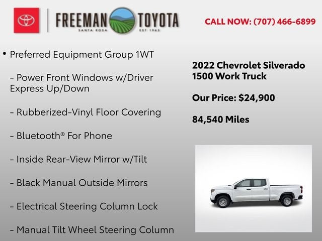 2022 Chevrolet Silverado 1500 2WD Crew Cab 157 Work Truck