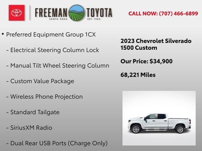 2023 Chevrolet Silverado 1500 4WD Crew Cab 157 Custom